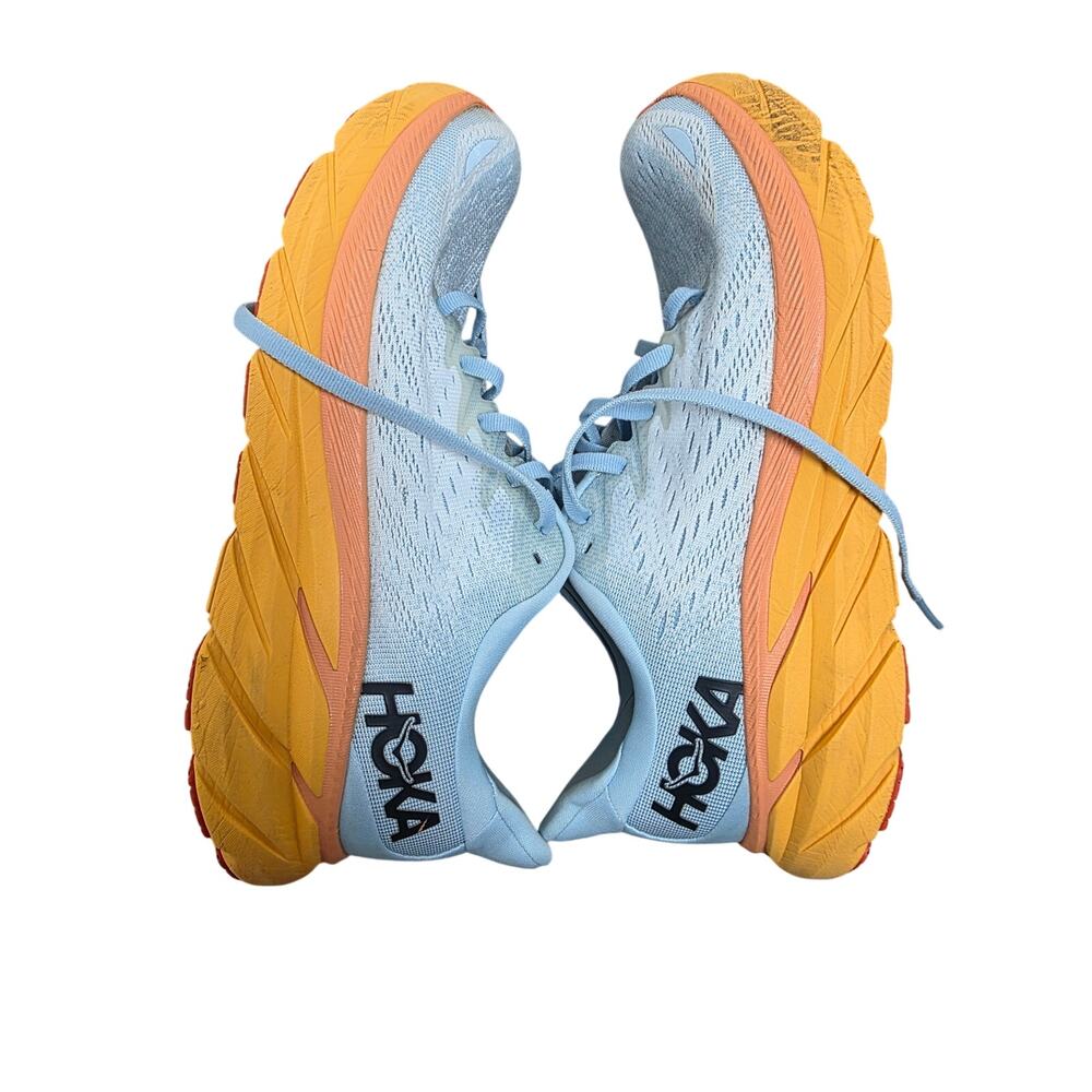 Hoka One One Clifton 8 Women’s Size 9B Summer Song Ice Flow Running Shoes.